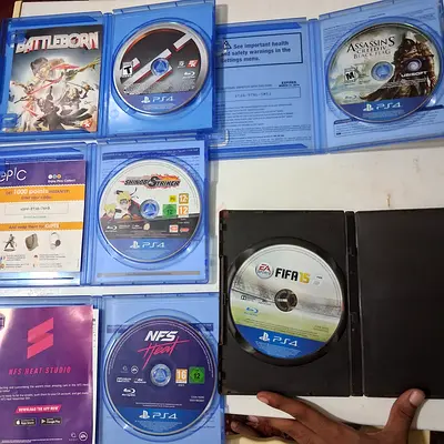 5 Top PS4 Games Pack NFS Heat Naruto AC Black Flag Battleborn FIFA 15