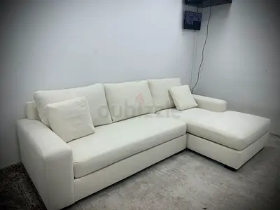 Like new condition pottery barn lshape sofa