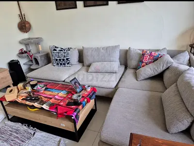 Modern Grey L-Shaped Sectional Sofa