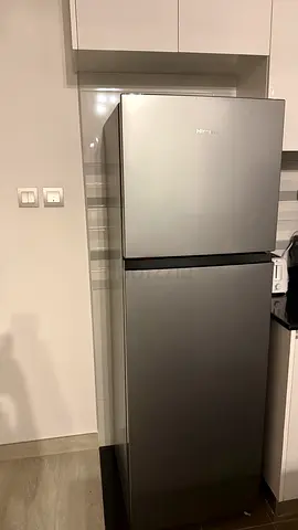 Silver Hisense Top-Freezer Refrigerator - Good Condition