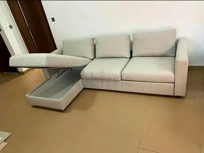 IKEA vimle beige 3-seater sofa with storage chaise - good condition