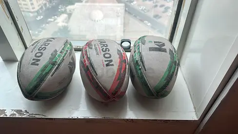 Set of 3 Used Kason Rugby/Training Balls - Good Condition