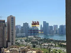 3BR in Al Majaz 2, balcony, master, open & partial sea view, kitchen store, free parking. AED 65