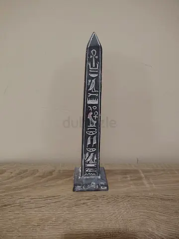 Egyptian Obelisk Statue with Hieroglyphics