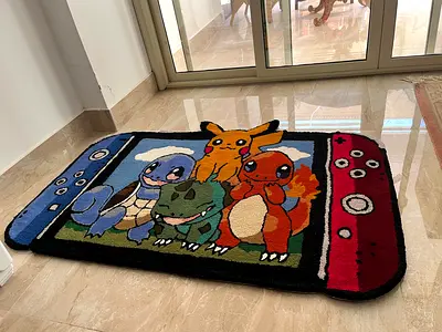 Pokémon Nintendo Switch Tufted Rug | 100 × 150 cm
