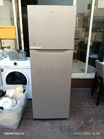 Candy top-freezer refrigerator - good condition, 2-door fridge