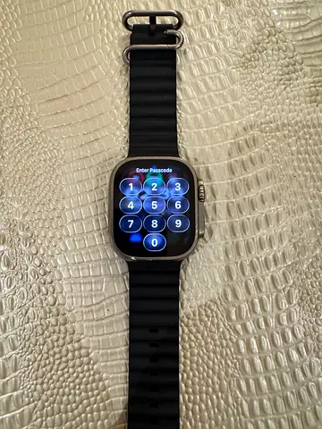 Apple Watch Ultra 1 (49mm Titanium) - Black Ocean Band