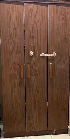 Three-door Wooden Wardrobe / Armoire in Good Condition