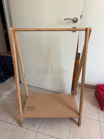 Simple wooden costumes clothes rack / garment stand