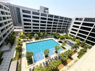 Gated community 1Bedroom pool view only 68k gym pool and covered parking in aljada Community