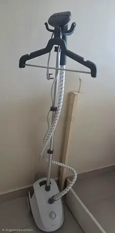 Portable Garment Steamer with Hanger and Telescopic Pole