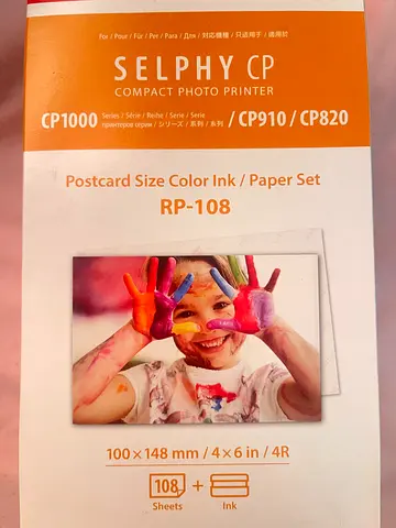 Canon RP-108 color ink and paper set