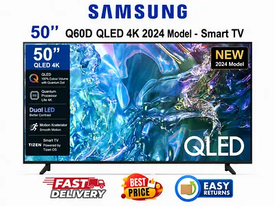 Samsung 50 Inch 4K Smart TV UAE - QLED Q60D 2024 Model - FREE DELIVERY, INSTALLATION, WARRANTY