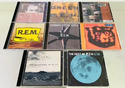 8 R.E.M. Music CD’s