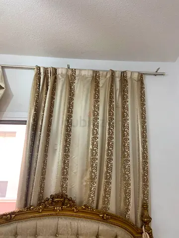 Golden curtains