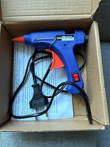 Handheld Hot Glue Gun — Compact 20W with Stand, Used