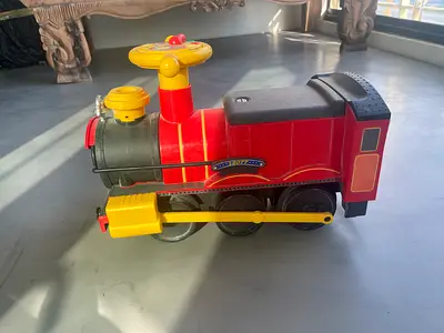 Red Plastic Ride-On Toy Train (kids) - Good Condition