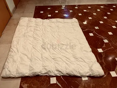 Used Thick Floor Mattress / Foldable Futon - Light Cream