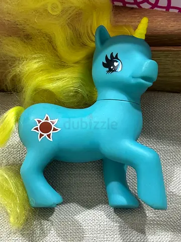 Vintage Gi-Go Wonder Pony Teal 6 unicorn