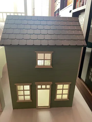 Wooden Dollhouse Playhouse - Large 2-Storey with Windows - Potterybarn