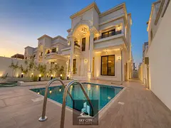 Luxury modern villa for sale in Ajman – Al Yasmeen area, featuring a spacious design and a prime