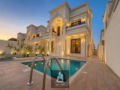Luxury modern villa for sale in Ajman – Al Yasmeen area, featuring a spacious design and a prime