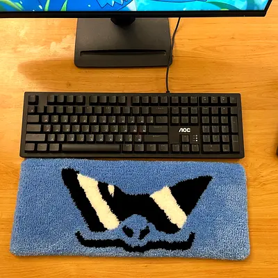Squirtle Desk Rug | Pokémon | 30 × 12 cm