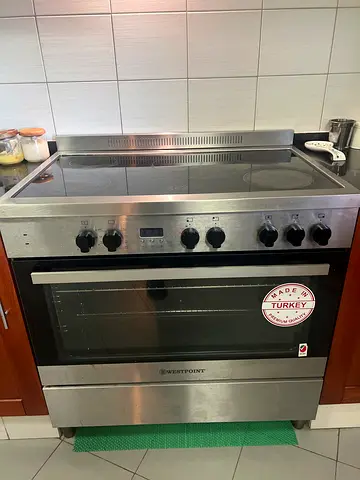 Stainless Steel Built-in Electric Oven with Cooktop - Perfect Working Condition very clean.