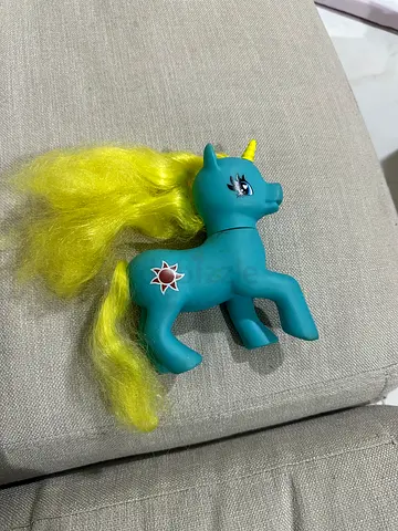 Vintage Gi-Go Wonder Pony Teal 6 unicorn