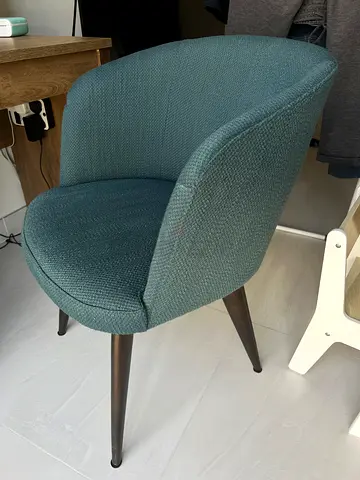 West Elm Office/Accent Chair – Teal - Great Condition -