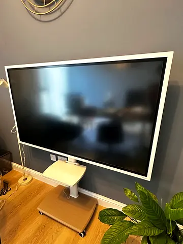 Samsung Flip Pro 65 Interactive Display (WM65B) + Mobile Rolling Stand - Perfect Condition