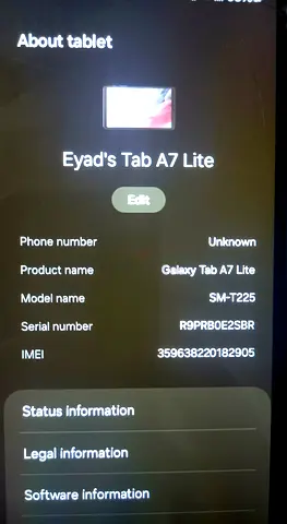 Samsung Tab A7 Lite 8.7 inch Lte