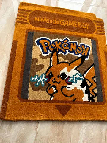 Pokémon Game Boy Pikachu Tufted Rug | 80 × 100 cm