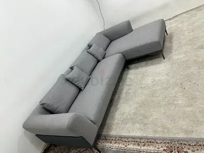 Grey color marina home lshape sofa