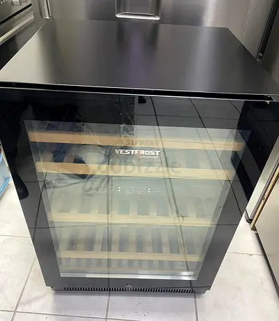 Vestfrost Dual Zone Wine Cooler – Black Glass | Digital Touch Control