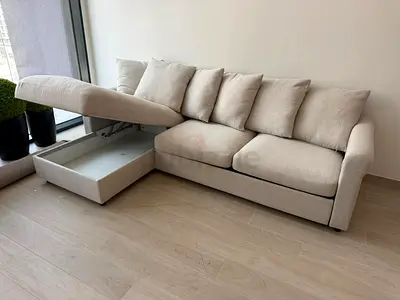 IKEA Gronlid L Shape Sofa Bed Beige