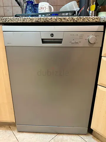 Silver Hoover dishwasher