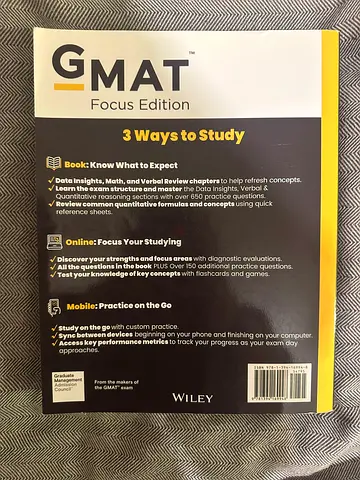 GMAT Focus Edition Study Guide - Wiley 2023-24
