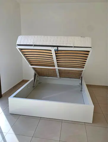 IKEA malam hydrolic bed frame with mattress