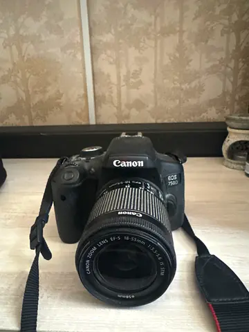 Canon EOS 750D (Rebel T6i) with 18-55mm STM Lens - Good Condition