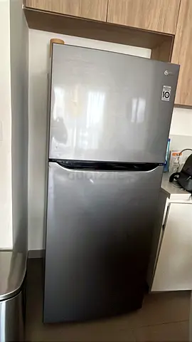 LG Top Freezer Refrigerator - Good Condition, Silver