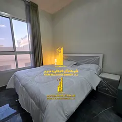For monthly rent in Ajman - a luxurious studio with a Fully separate kitchen, fully furnished new, e