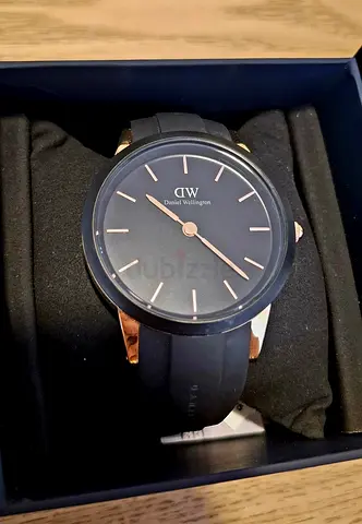 Daniel Wellington Motion Matte Black Rose Gold Watch