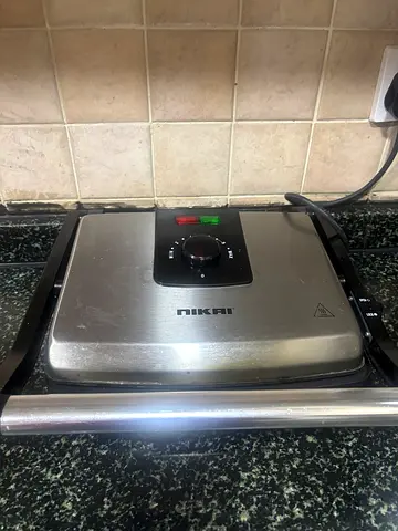 Nikai Stainless Steel Sandwich/Grill Maker - Used, Working