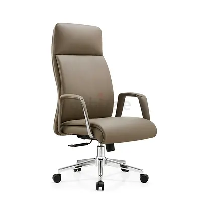High Back Leather Office Chair 💺
