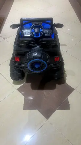 Electric Ride-On Jeep for Kids — 2-Seater, Remote Control, Blue  Black