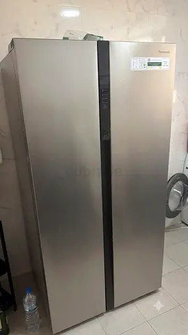 Panasonic Side-by-Side Stainless Steel Refrigerator - Excellent Condition