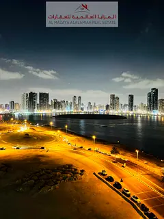 for rent monthly A fully furnished One-bedroom Two-bathroom apartment in Al Khan ( Prime Location )