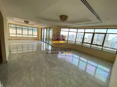 Luxury Penthouse with 5 Master Bedrooms and 2 Balconies for Rent in Al Majaz 3 | Sea View | Maid Room