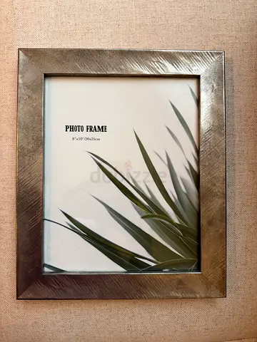Silver Metallic Photo Frame 8x10 - Good Condition